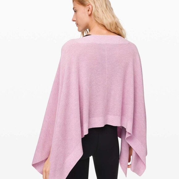 Lululemon Light pink Poncho Cape with Cashmere - Picture 3 of 6